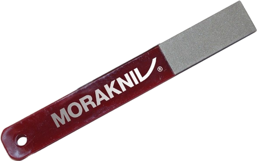 Morakniv Diamond Sharpener with a burgundy handle. The Morakniv logo is printed on the handle.