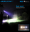The Imalent Night sword flood and spot performance flash light capabilities are shown with a young boy holding the flashlight pointed at a group of trees at night.