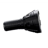 Imalent r90c Night Leader Flashlight with Mega-Thrower 1 mile range lens in black.