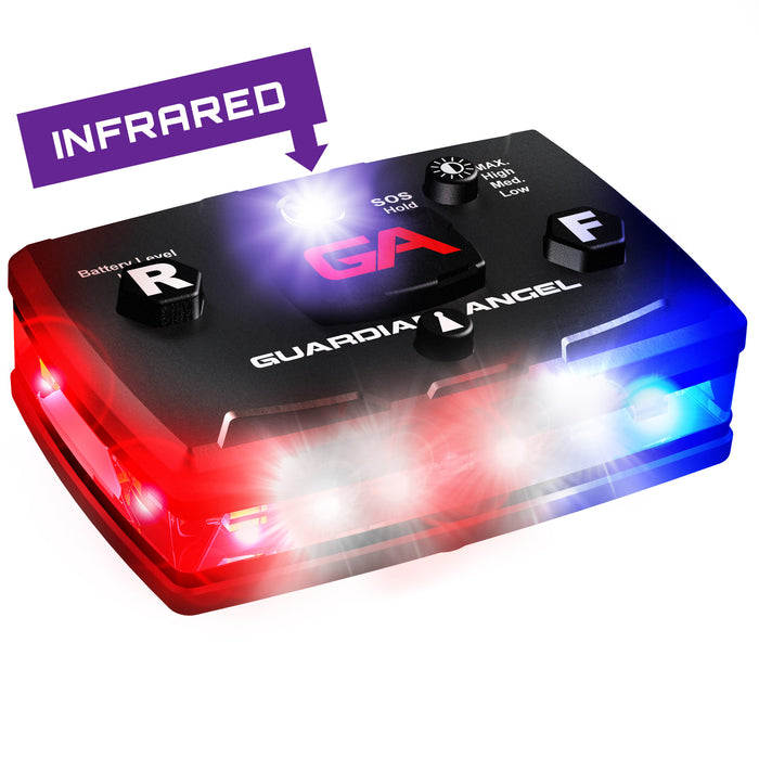 Guardian Angel - LAW ENFORCEMENT Safety Light System (Red/ Blue)