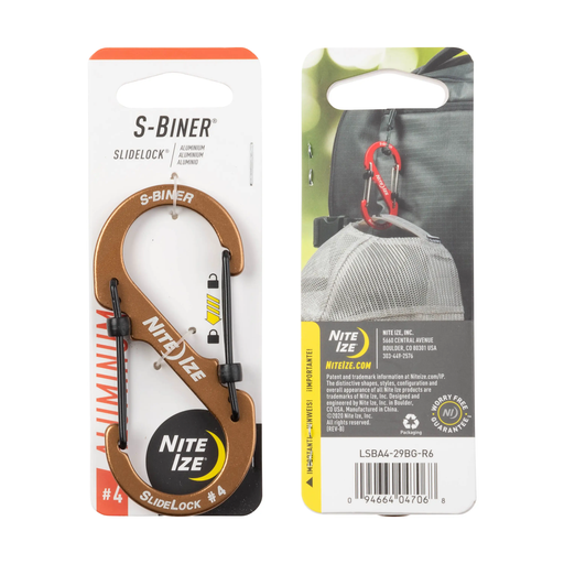 Nite-Ize S-BINER® Sidelock Aluminum [Size: #4]