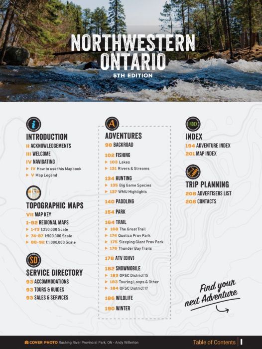 Northwestern Ontario Backroad Mapbooks- 5th Edition | BRMB