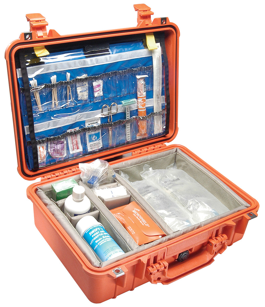 Pelican™1500 EMS Medical Case w/ Dividers/ organizer