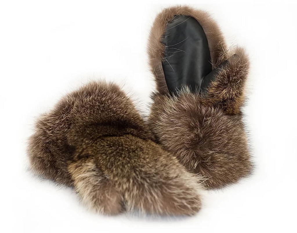 Men's - Raccoons Fur Mitts (Made in Canada) — Canadian Preparedness
