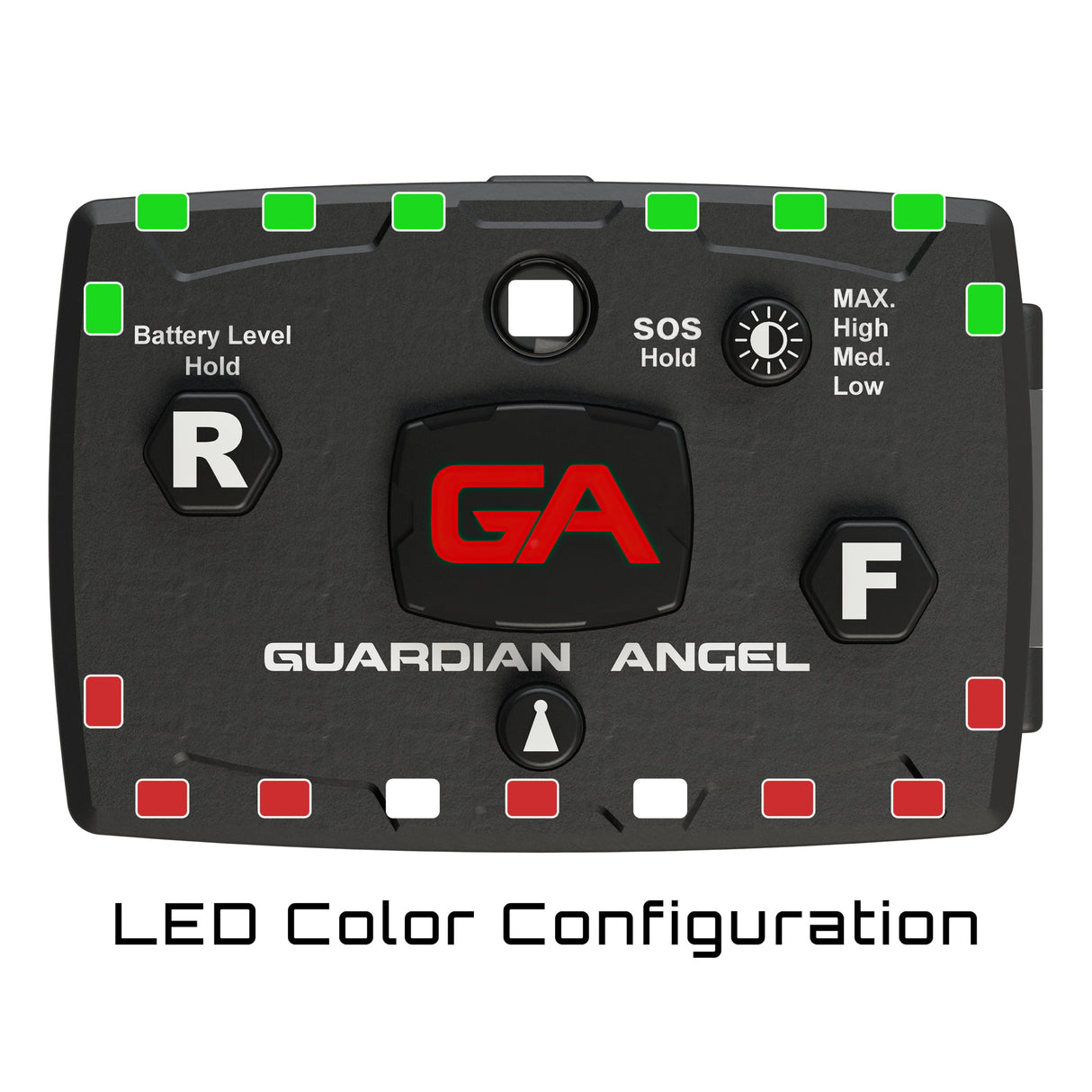 Guardian Angel Elite Series Multi Fictional Light Bar (Red/ Green)