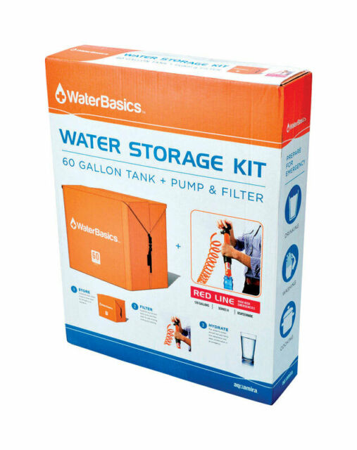 Water Storage Kit (60 Gallon Tank + Pump and Filter)