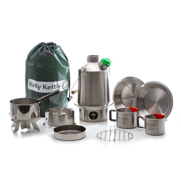 Kelly Kettle Camp Kit- Stainless Steel (Complete KIT)