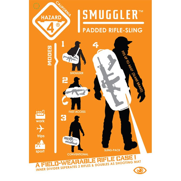 Evac Smuggler Padded Rifle Sling | Hazard 4 [Black Color]