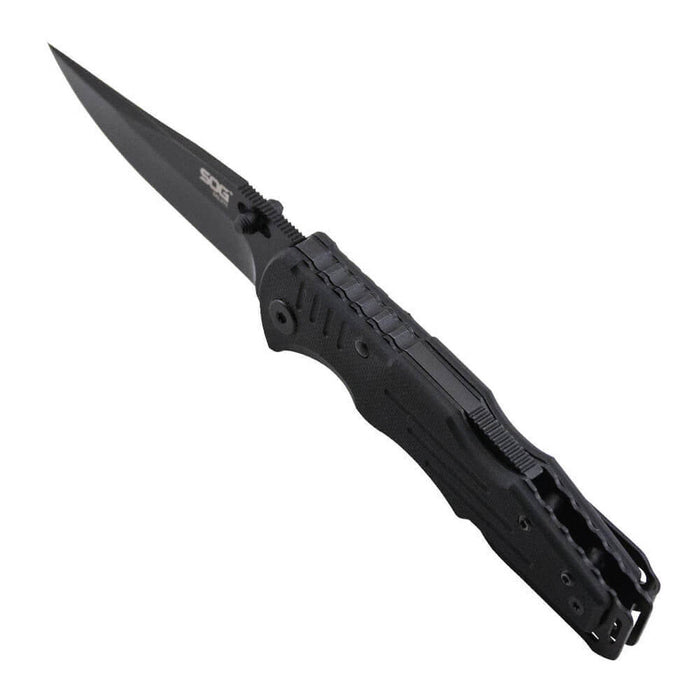 SOG Salute Mini Tactical Folding Knife- Black