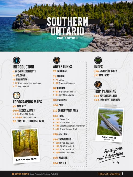 Southern Ontario Backroad Mapbooks- 2nd Edition | BRMB