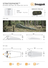 Snugpak Stratosphere Bivvi Shelter- Olive