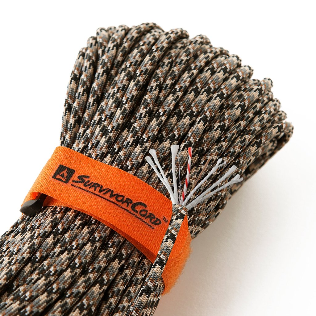 TITAN SurvivorCord (SNAKESKIN) | 100 Feet | Patented Military Type III 550