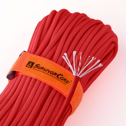 Paracorde SurvivorCord 550 - Corde De Survie Militaire Avec Fil De Pêche, Fil Métallique Et Allume-feu Intégrés