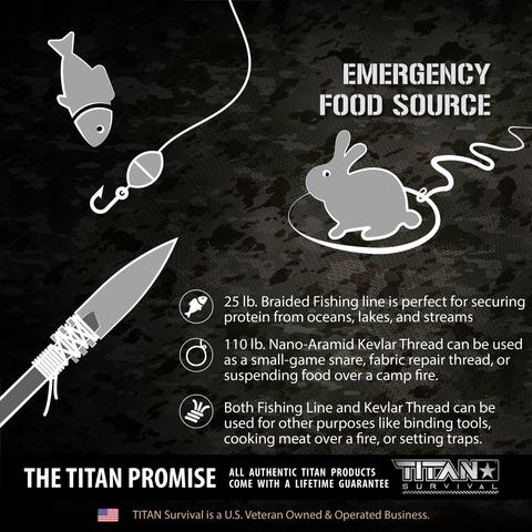 Titan SurvivorCord XT 100 FOOT - Coyote Brown