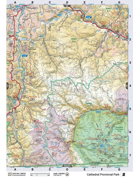 Thompson Okanagan BC Backroad Mapbooks - 6th Edition | BRMB